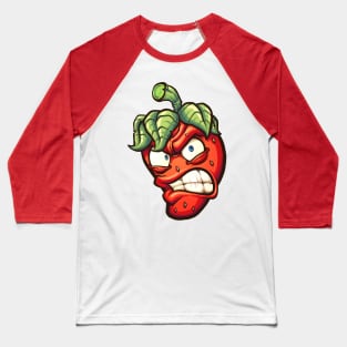 Angry Strawberry Baseball T-Shirt